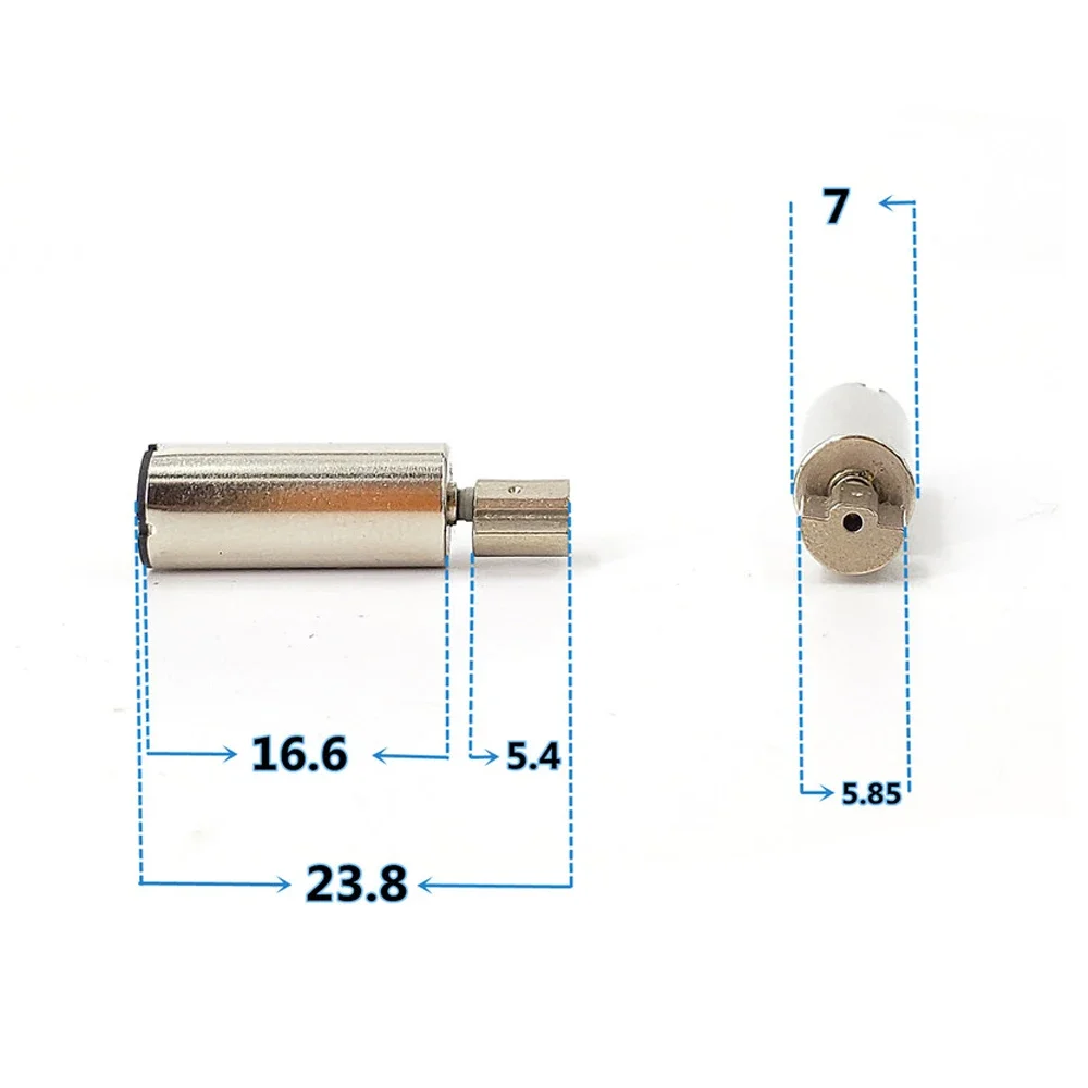 Мини 7 мм * 16 вибрационный двигатель без сердечника с пузырьковой точкой контакт