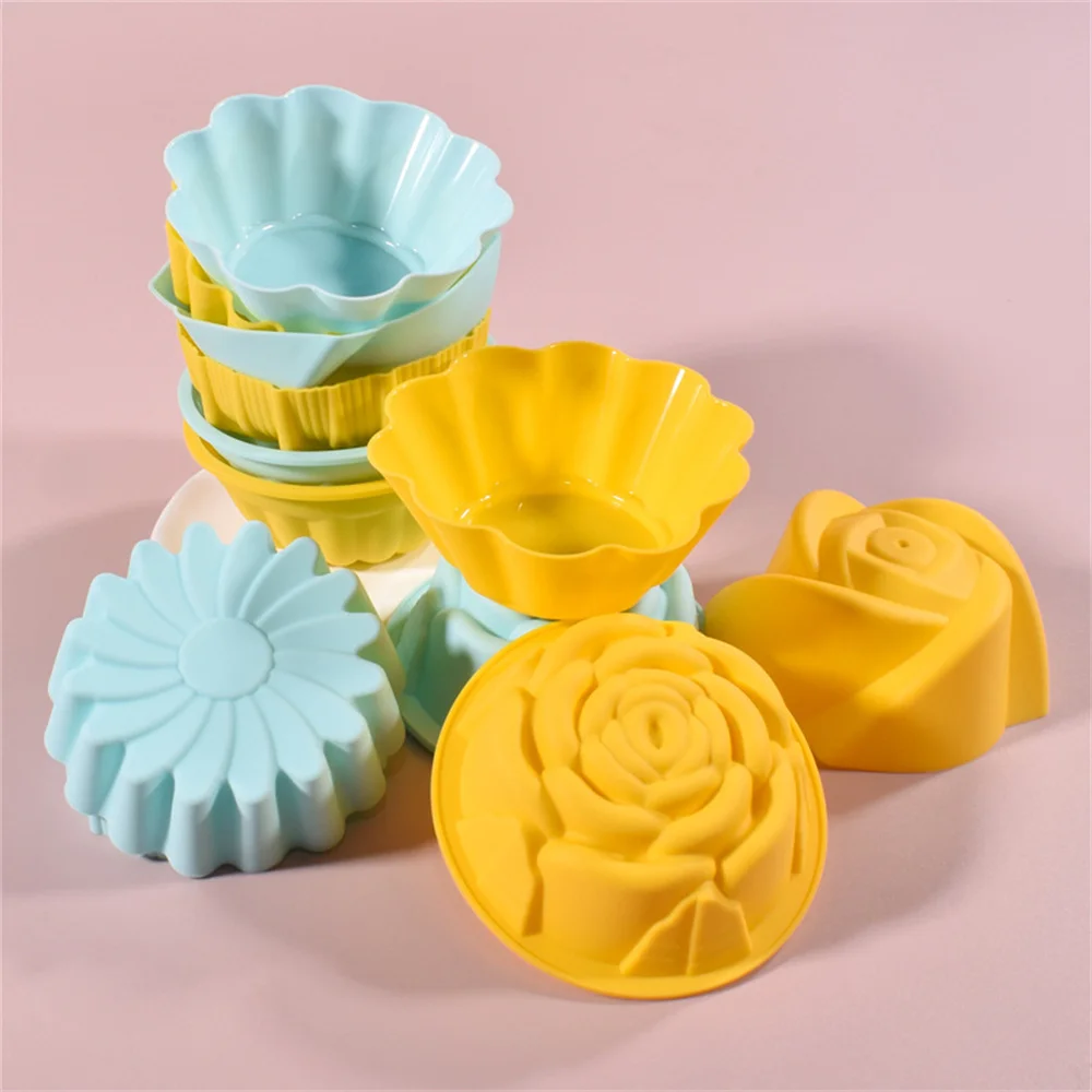 

Silicone Mold Moderate Size Food Grade Silicone Material Easy To Clean Reusable Baking Molds Mafin Cup Easy To Handle