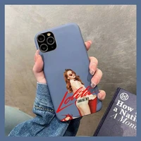 yinuoda lana del rey lust for life phone case soft solid color for iphone 11 12 13 mini pro xs max 8 7 6 6s plus x xr