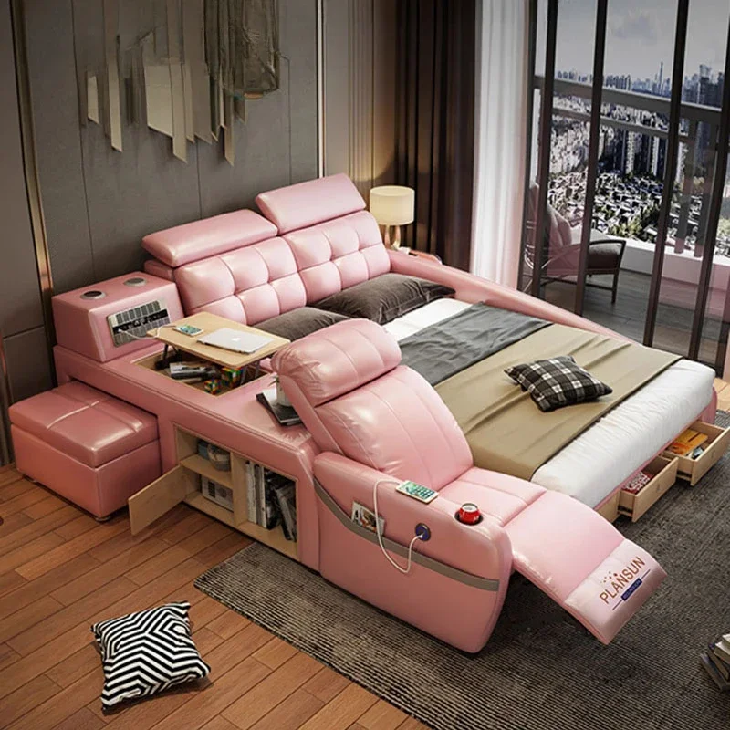 Высококачественная Скандинавская двойная кровать Королевский предмет для