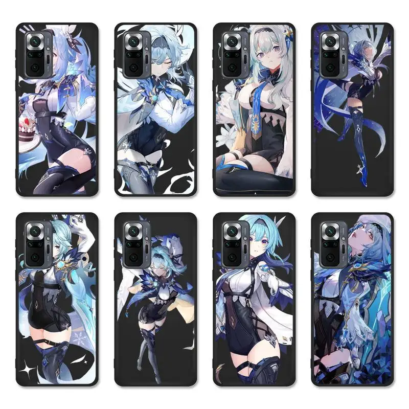 

Genshin Impact Eula Game Phone Case For Redmi Note 11 10 9 8 6 Pro 10T 9S 8T 7 5A 5 4 Soft Silicone Cover Funda Coque