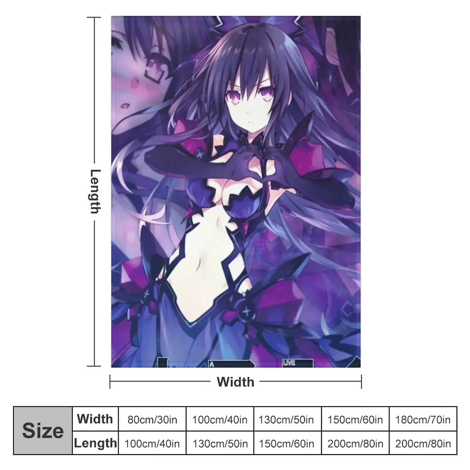 Одеяло Date A Live Reverse Tohka мягкие плюшевые клетчатые одеяла из фланелевой ткани