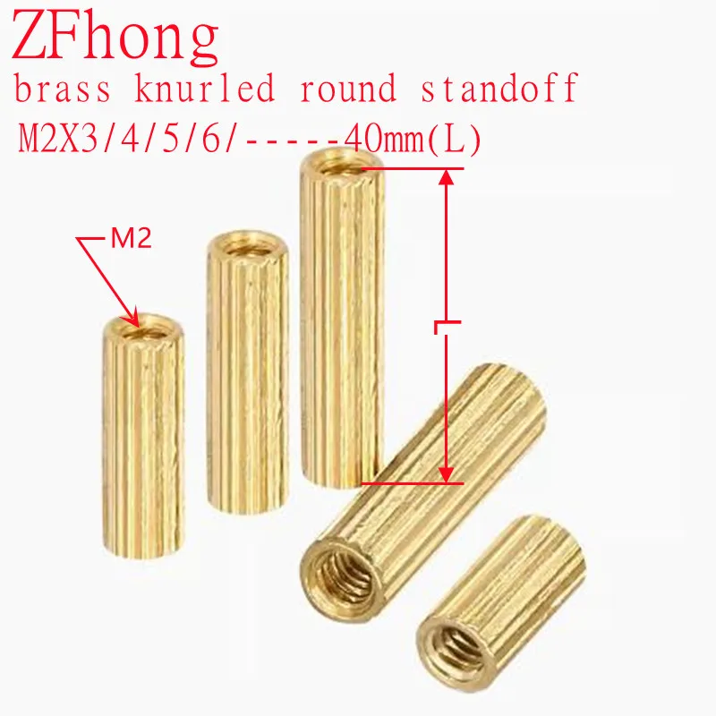 20 шт.-50 шт. M2 * L = 3 мм до 40 мм резьба M2 латунная круглая ...