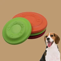flying disc pet toy eva foam pet interactive toys flying saucer shape training dog toys float water flying discs