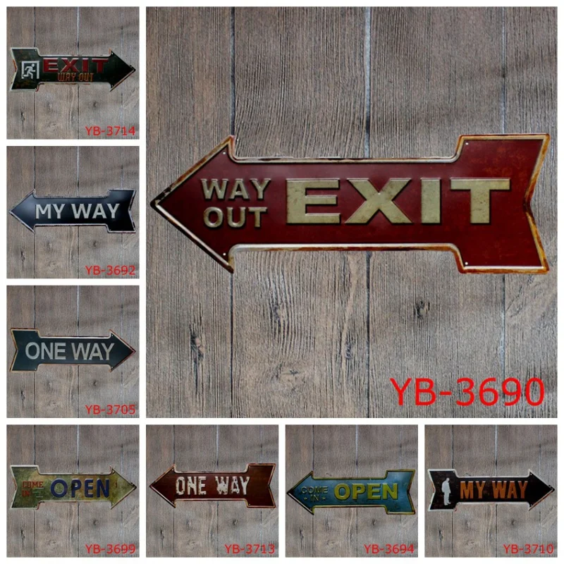 

Special-Shaped Iron Skin Painting European and American Decoration Arrow Signboard Retro Furnishings Hot-Selling Theme Restauran