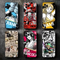 anime one piece phone case for funda iphone 11 13 12 pro max mini x xr xs max se 2020 6 6s 7 8 plus coque back silicone cover
