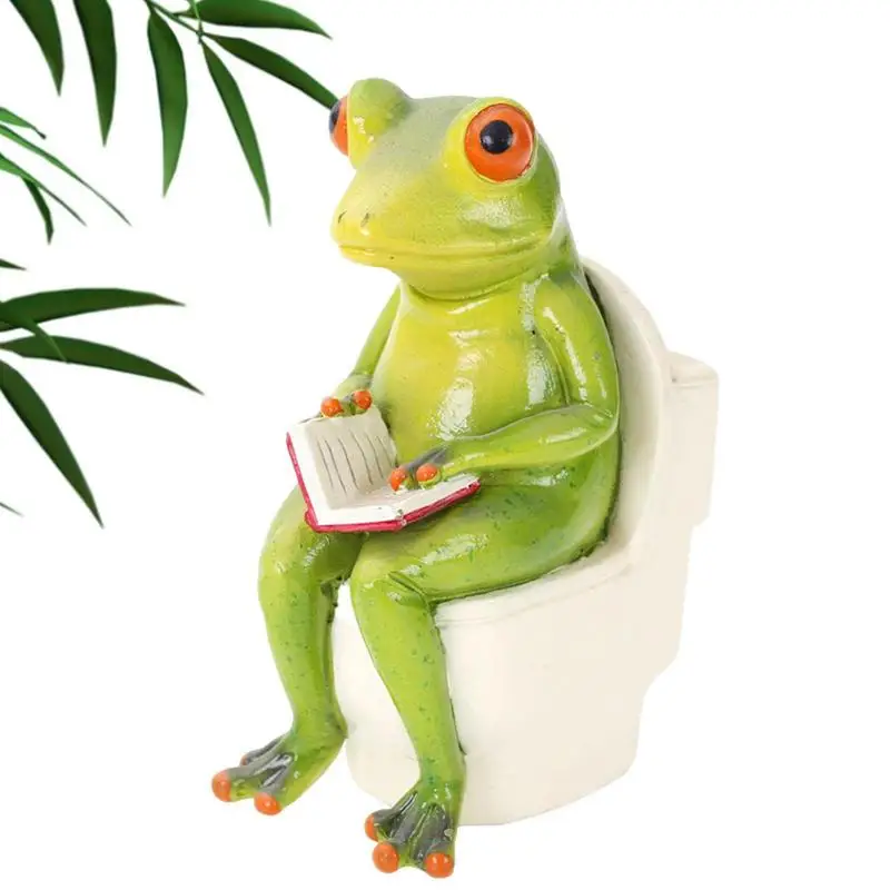 

Новая полимерная лягушка, миниатюрные фигурки, статуэтка животного, настольная Современная Рождественская домашняя декор, лофт, подарок