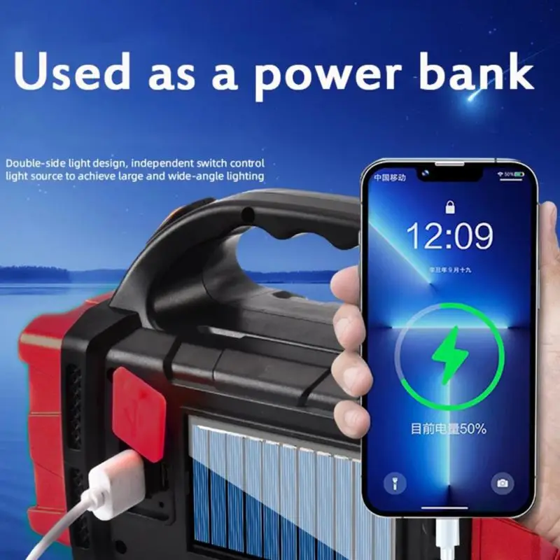 

Фонарик на солнечной батарее с зарядкой через USB