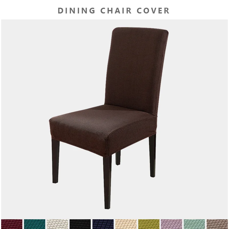 

Goedkope Jacquard Eetkamerstoel Covers Spandex Elastische Eetkamer Stoelbekleding Keuken Case Voor Stoelen Stretch