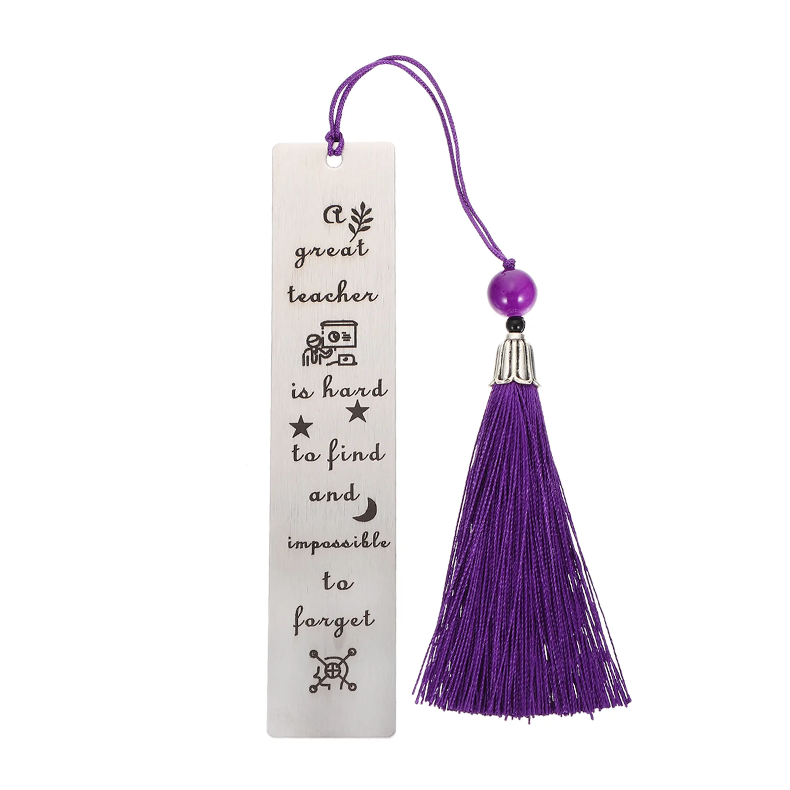 

Bookmark Teacher Bookmarks Book Metal Pagethank You Present Markers Tassel Marker Appreciation Inspirational Giftquote Gifts