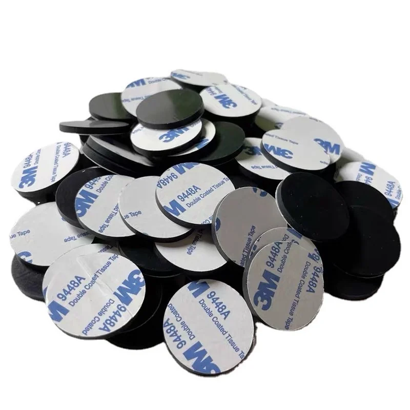 

Round Silicone Rubber Gasket Black self-adhesive Seal washer Anti-skid Shock Absorption High Temperature Resistant furniture mat