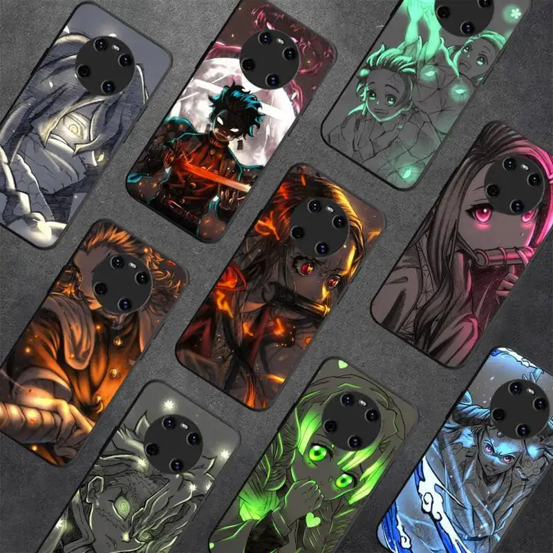 

Anime Demon Slayer Phone Case for Huawei Y 6 9 7 5 8s prime 2019 2018 enjoy 7 plus