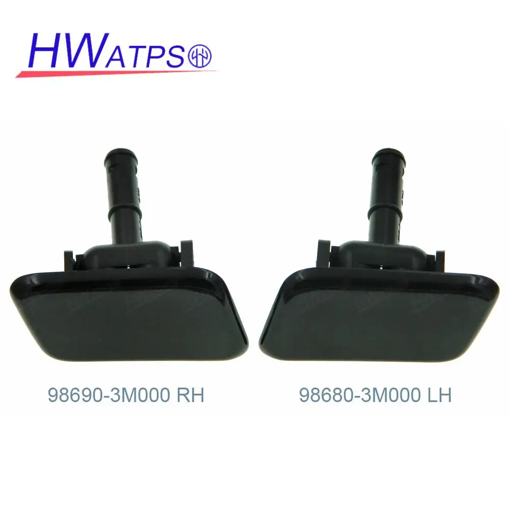 Pair Front Bumper Headlight Washer Nozzle Cover Cap OEM: 98680-3M000 LH 98690-3M000 RH For Hyundai Genesis Rohens 2008-2011