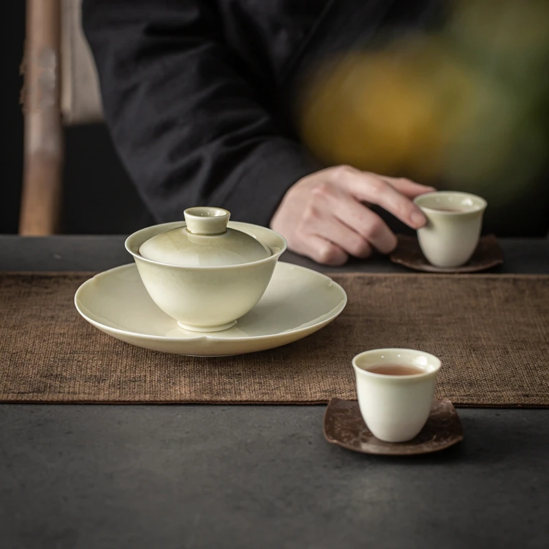 Чайная посуда Gaiwan Chawan набор из чаши для супа китайские кружки кунг-фу фарфоровая