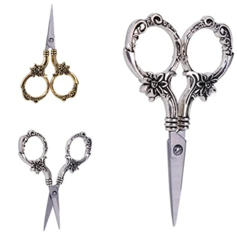 

Elegant Vintage Scissor Sewing Tool Tailor Handicraft Embroidery Fabric European Retro classic Antique Craft Tailors Scissors