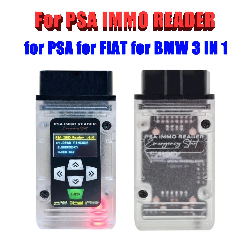 Фото Для PSA Immo Reader Аварийный запуск 3 в 1 для PSA для FIAT для BMW Инструмент для потерянной диагностики и программирования всех ключей №1