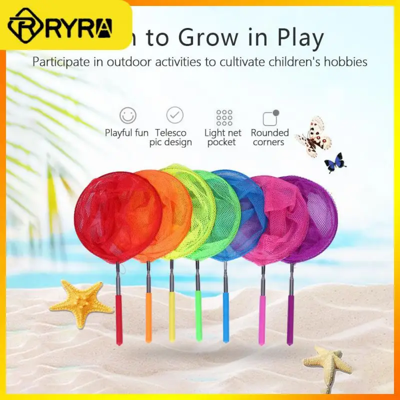 

Extendable Kids Catcher Net Butterfly Fish Insect Catcher Net Telescopic Catching Bugs Mesh Net with Anti Slip Grip Fishing Toy