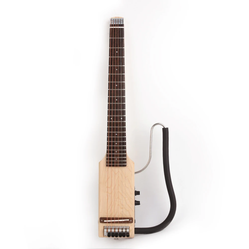 Ультракороткая Бесшумная дорожная электрическая акустическая гитара с правой и левой рукой, портативный дорожный разъем для наушников