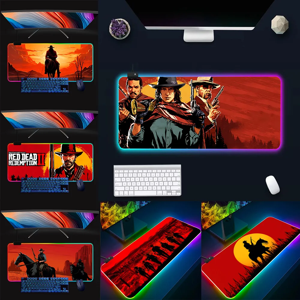 Коврик для мыши Red Dead выкуп 2 RDR2 US West cowboy RGB