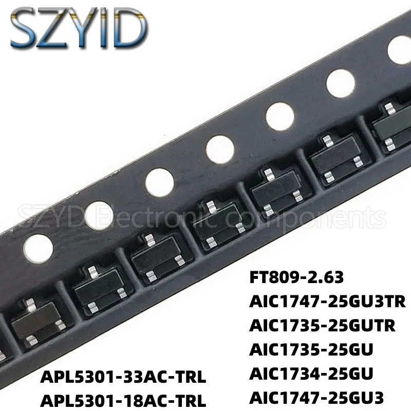 

100PCS SOT23 APL5301-33AC-TRL APL5301-18AC-TRL FT809-2.63 AIC1747-25GU3TR AIC1735-25GUTR AIC1735-25GU AIC1734-25GU AIC1747-25GU3