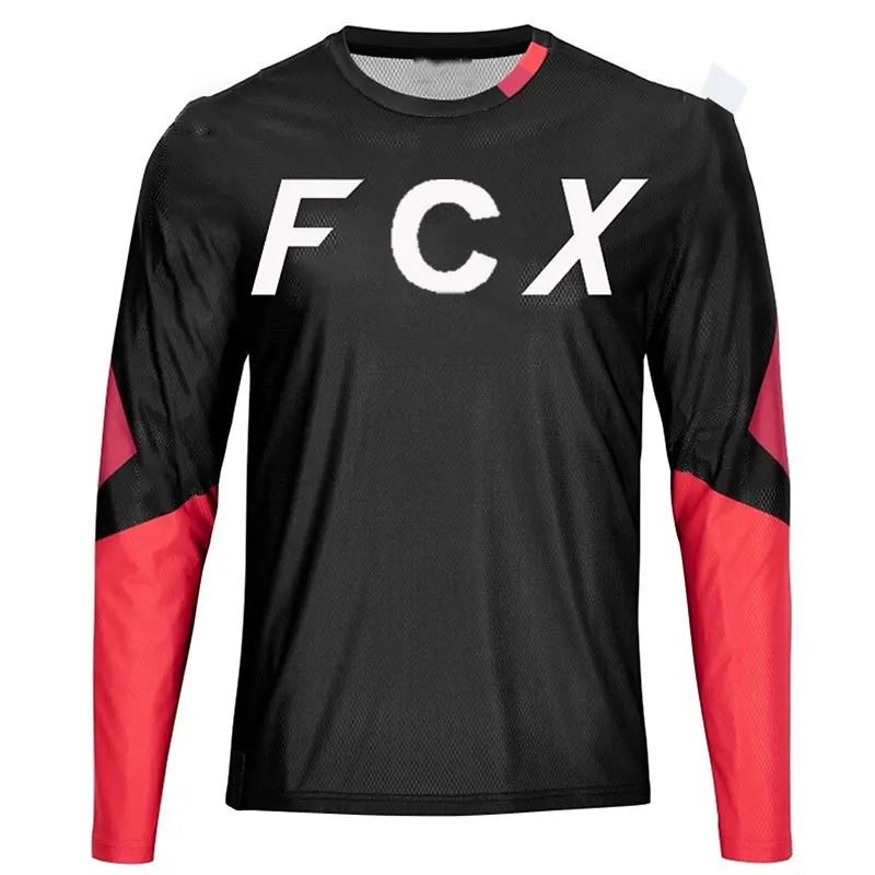 FCX- chaqueta de ciclismo manga larga para hombre ropa off road DH camisas mountain bike