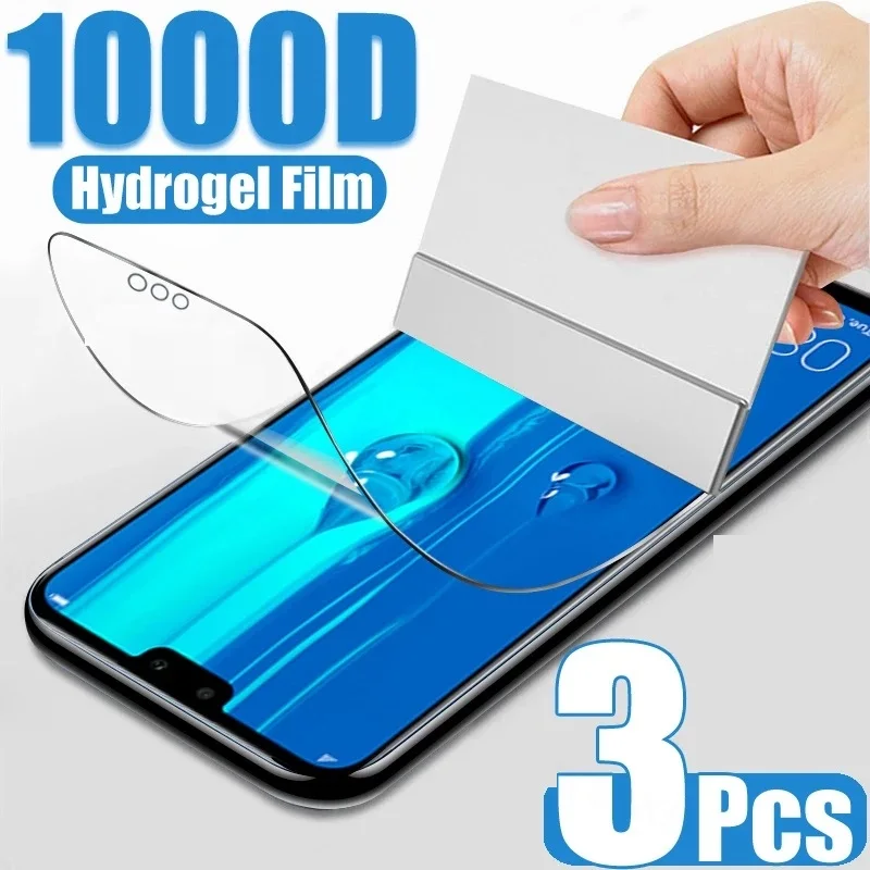 

3PCS For Huawei Y6 2019 Y6P Y7 Pro Y7P Y7A Y8P Y8S Y9 Prime Y9S Y9A Y5 Lite 2018 Hydrogel Film Phone Screen Protector Film