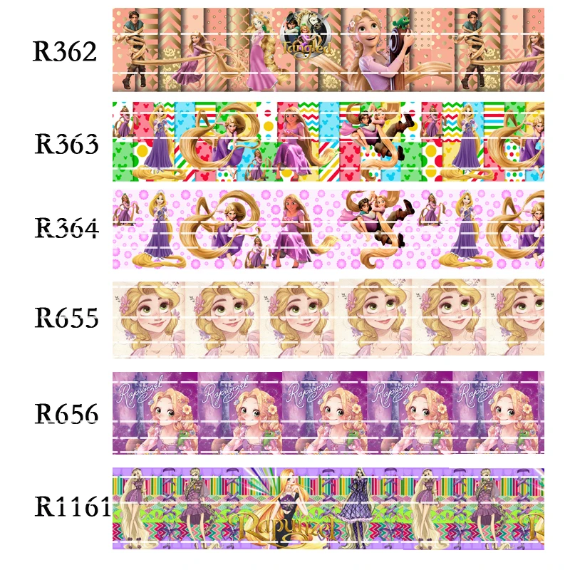 

50 yard Cartoon character 7/8inch 1inch 1.5inch 2inch 3inch printed cute princess grosgrain ribbon R1161