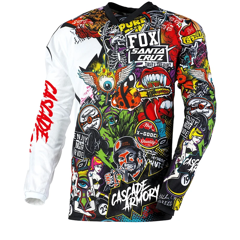 

2022 Cycling Jersey Long Sleeve Enduro Motocross Jersey MTB Downhill Mountain Bike DH Maillot Ciclismo Hombre Quick Drying Shirt
