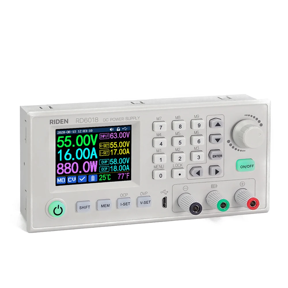 

RD6018 18A Constant-Voltage and Constant-Current Direct-current Power-Supply Module Keypad PC Software Control Voltmeter