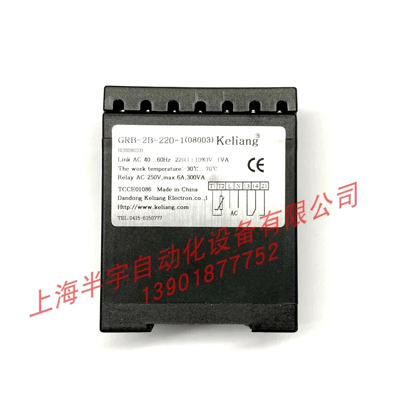 Фото Модуль контроля температуры Keliang PTC GRB-2B/C-220-3, защита двигателя GRB-3B-220-3 №5