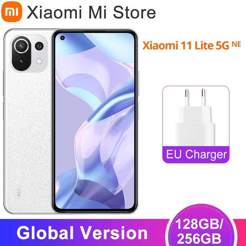 Смартфон Xiaomi 11 Lite телефон с экраном диагональю 8 ГБ ОЗУ 128 ГБ/256 Гб ПЗУ