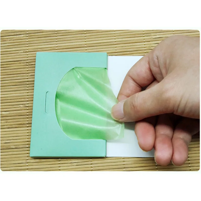 

Hot Green Tea Facial Oil Blotting Sheets Paper Cleansing Face Oil Control Absorbent Paper Beauty Makeup