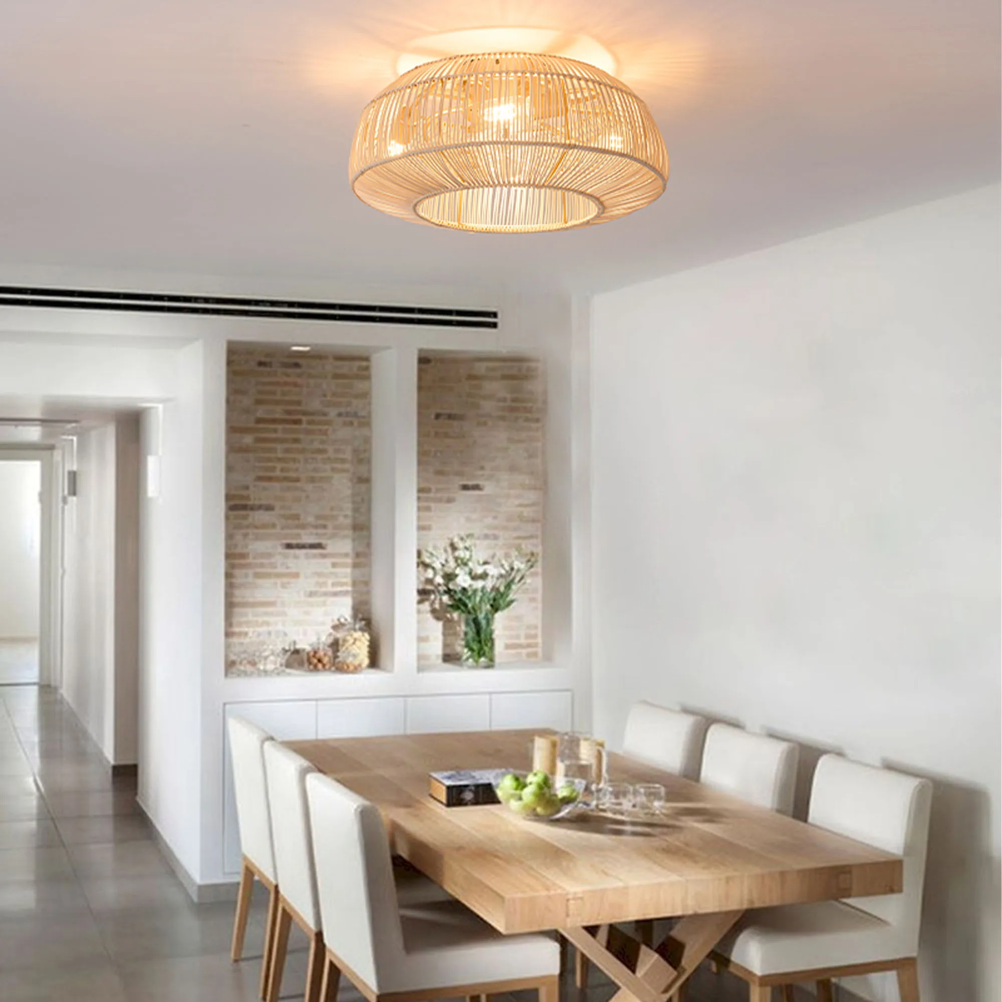 Потолочный светильник в скандинавском стиле для спальни винтажный вентилятор из