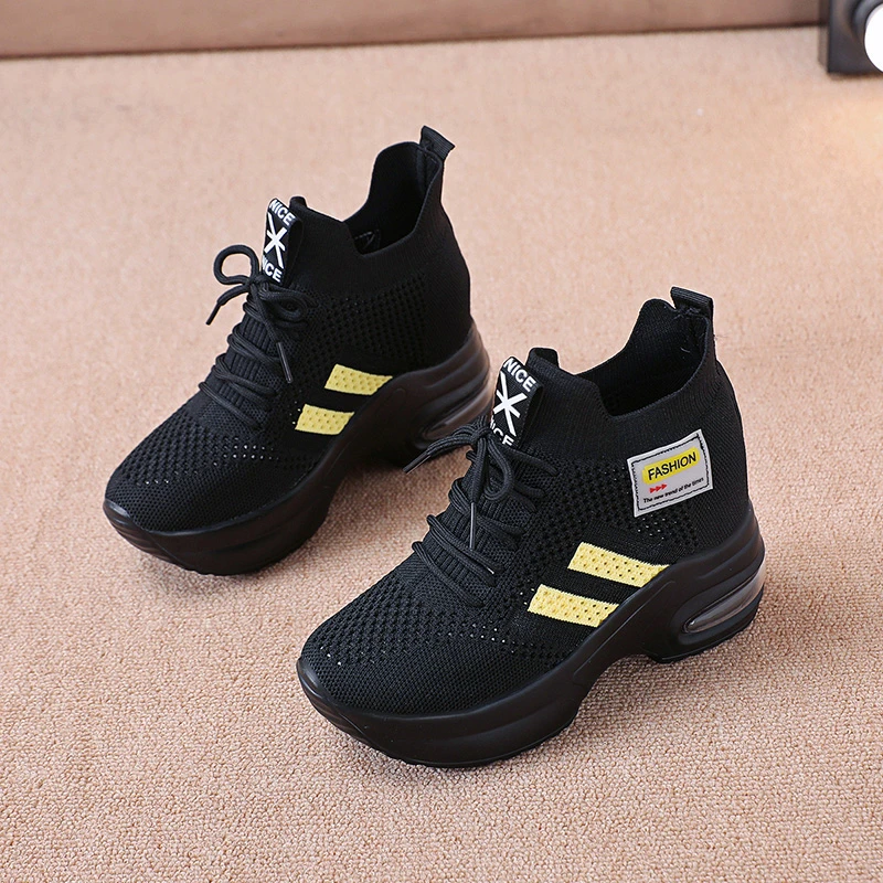 

Trendy Shoes Women High Top Sneakers Women Platform Ankle Boots Basket Height Increase Sneaker Zapatos De Mujer Platform Shoes