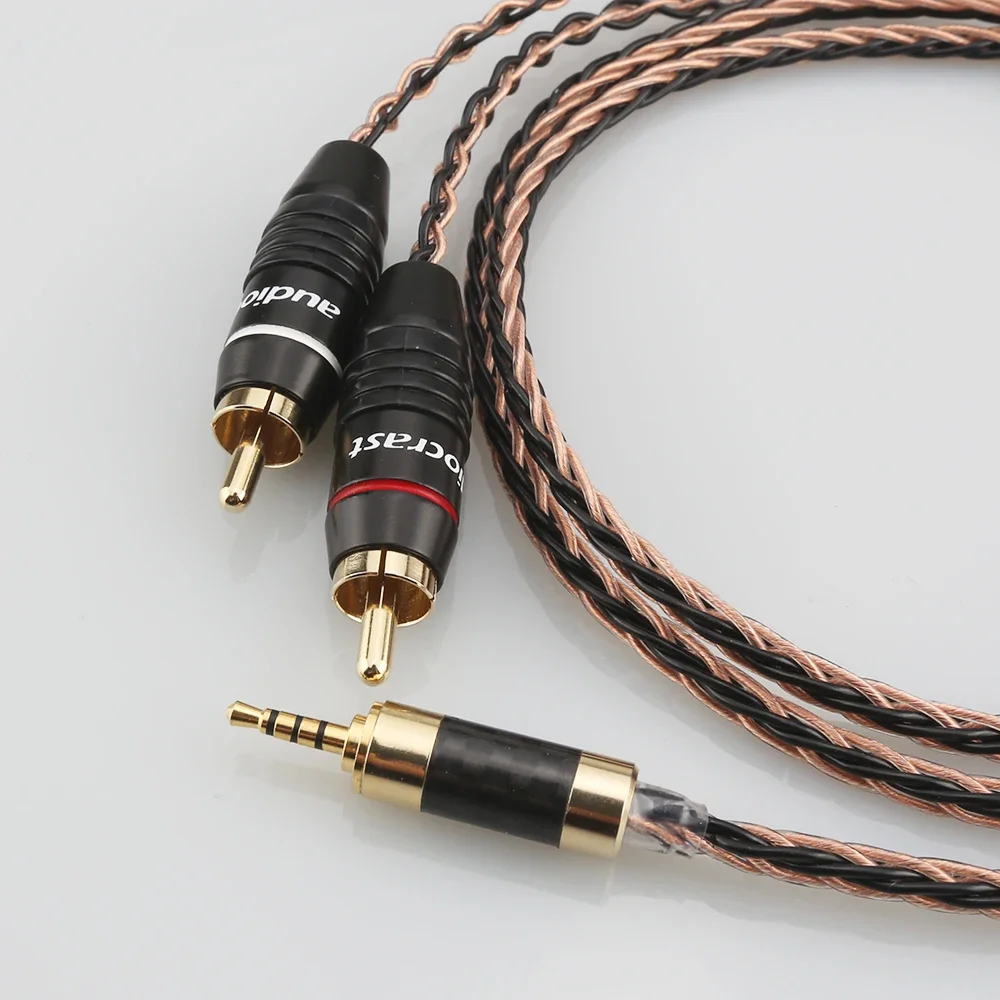 Hi-Fi-кабель со сбалансированным разъемом TRRS 2 5 мм на разъема RCA для Astell&ampKern AK100II AK120II