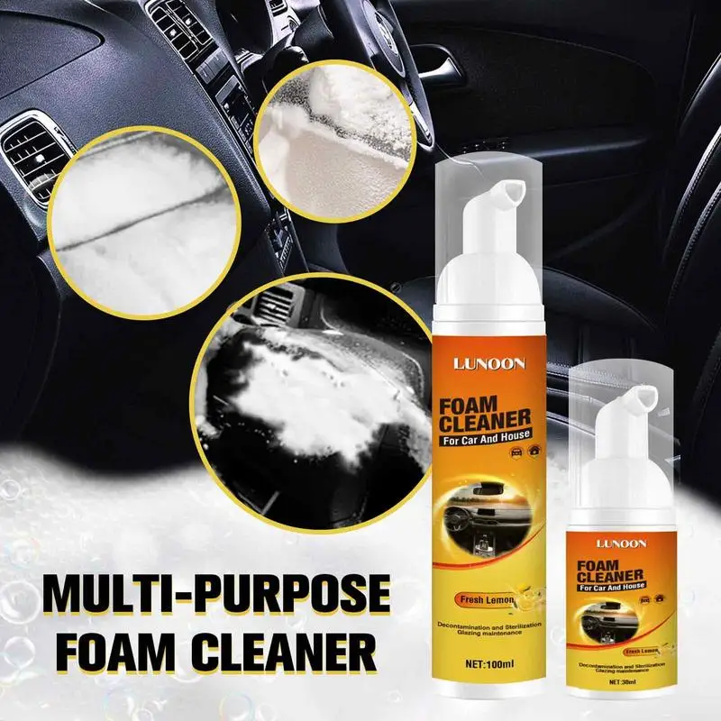 

Multifunction Universal Car Interior Foam Cleaner Anti-aging Cleaning Foam Spray Automobile Cleaning Accessories 30/60/100ml