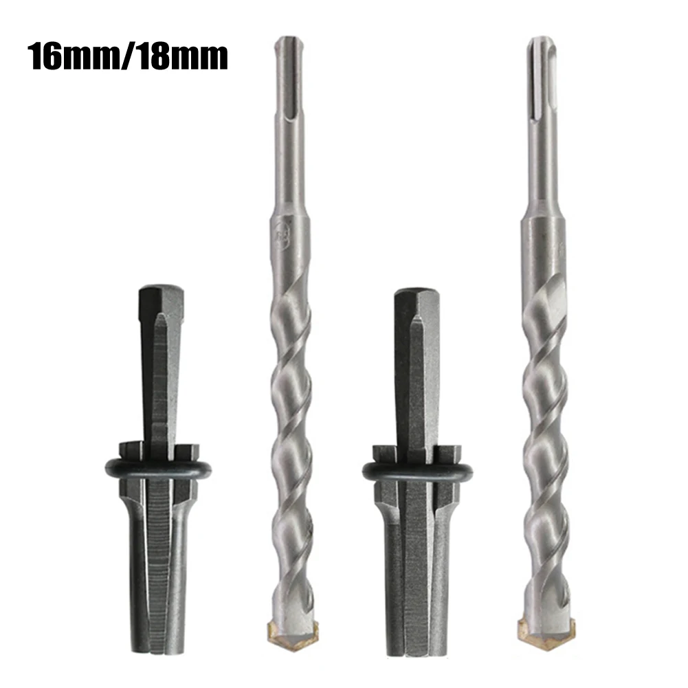 

2pcs Rock Stone Splitters With 10mm SDS-PLUSDrill Bit Metal Plug Wedges Concrete Rock Splitters Stone Splitting Tool Drilling