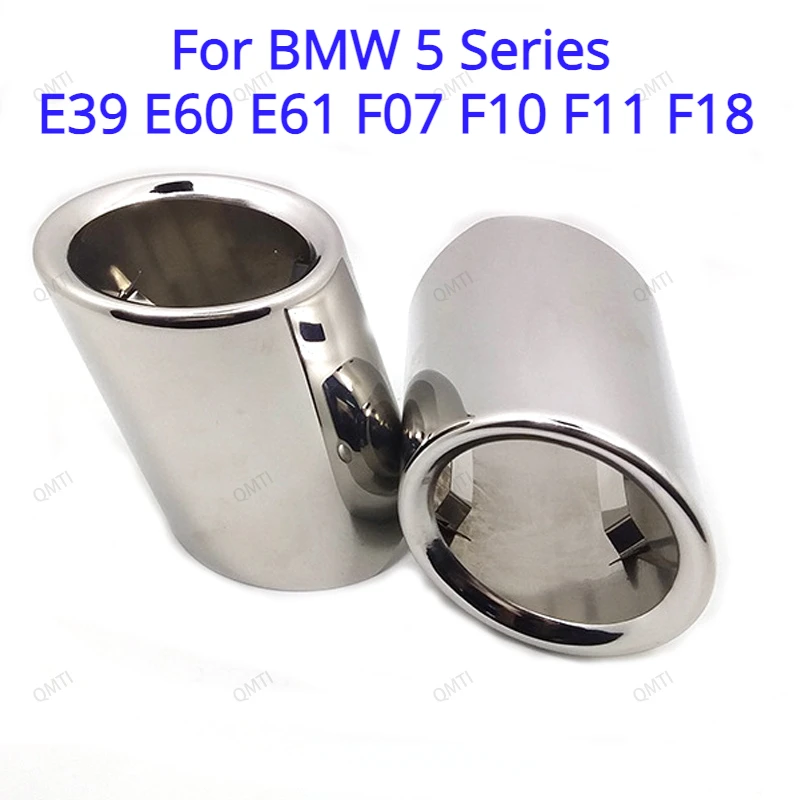 

2 шт. насадки на глушитель для BMW 5 серии 520i 523i 525i 528i 530i 535i 535d F10 F11 F18 E60 E61 E39 автомобильные аксессуары