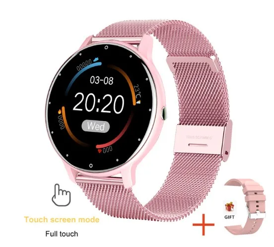 

ZL02 Men Women Smartwatch Bluetooth Waterproof Heart Rate Full Touch Screen Fitness Tracker Smart Watch Bracelet for IOS Android