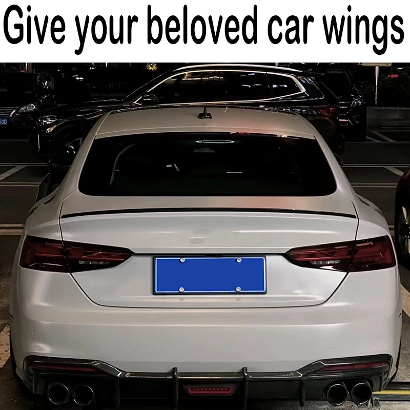 Спойлер для Audi A5 S5 RS5 2017 18 19 20 2021 только 4 дверей из АБС-пластика задний спойлер