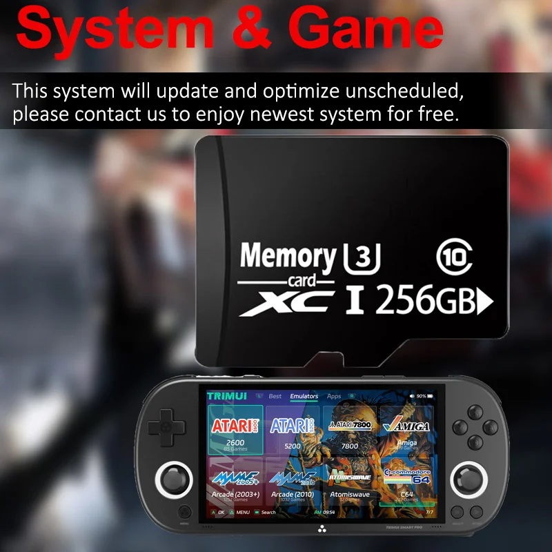 Trimui Smart Pro Game System Card TF 64/128/256 Карта памяти 50+ эмуляторов 30000 Ретро-игр SD-карта для pro