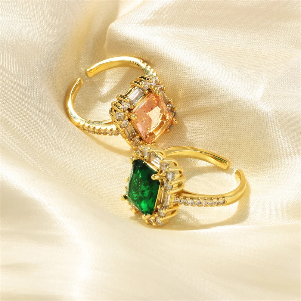 

New Design Engagement Rings For Women Fashion Contracted Cubic Zirconia Wedding Rings Daily Wear Party Luxury Jewelry Wholesale