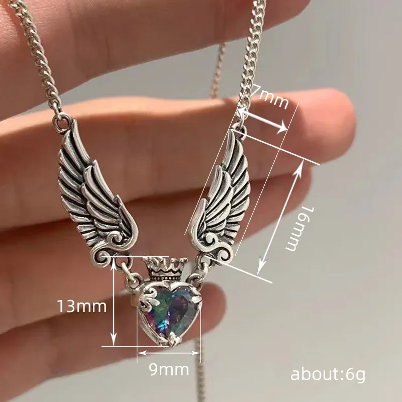 Новое европейское и американское ожерелье с подвеской в виде короны любви