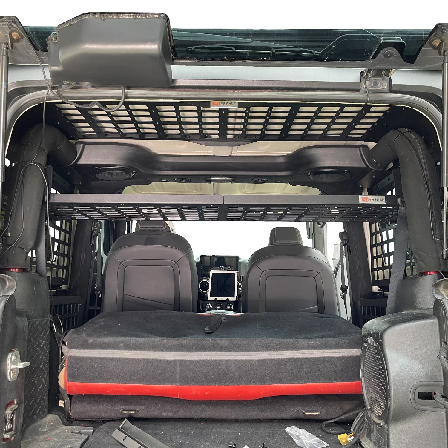CGZ для Jeep Wrangler JK 2dr 2007-2017, панель Molle, задняя полка багажника, панель крыши, стойки для ударов, органайзеры для грузов, 1 комплект (art.: 3920cb9bdfd69) - 3920cb9bdfd69
