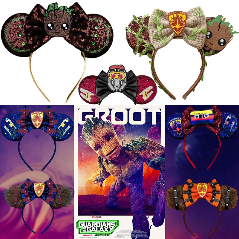 Повязка на голову с ушками стражи Галактики грута