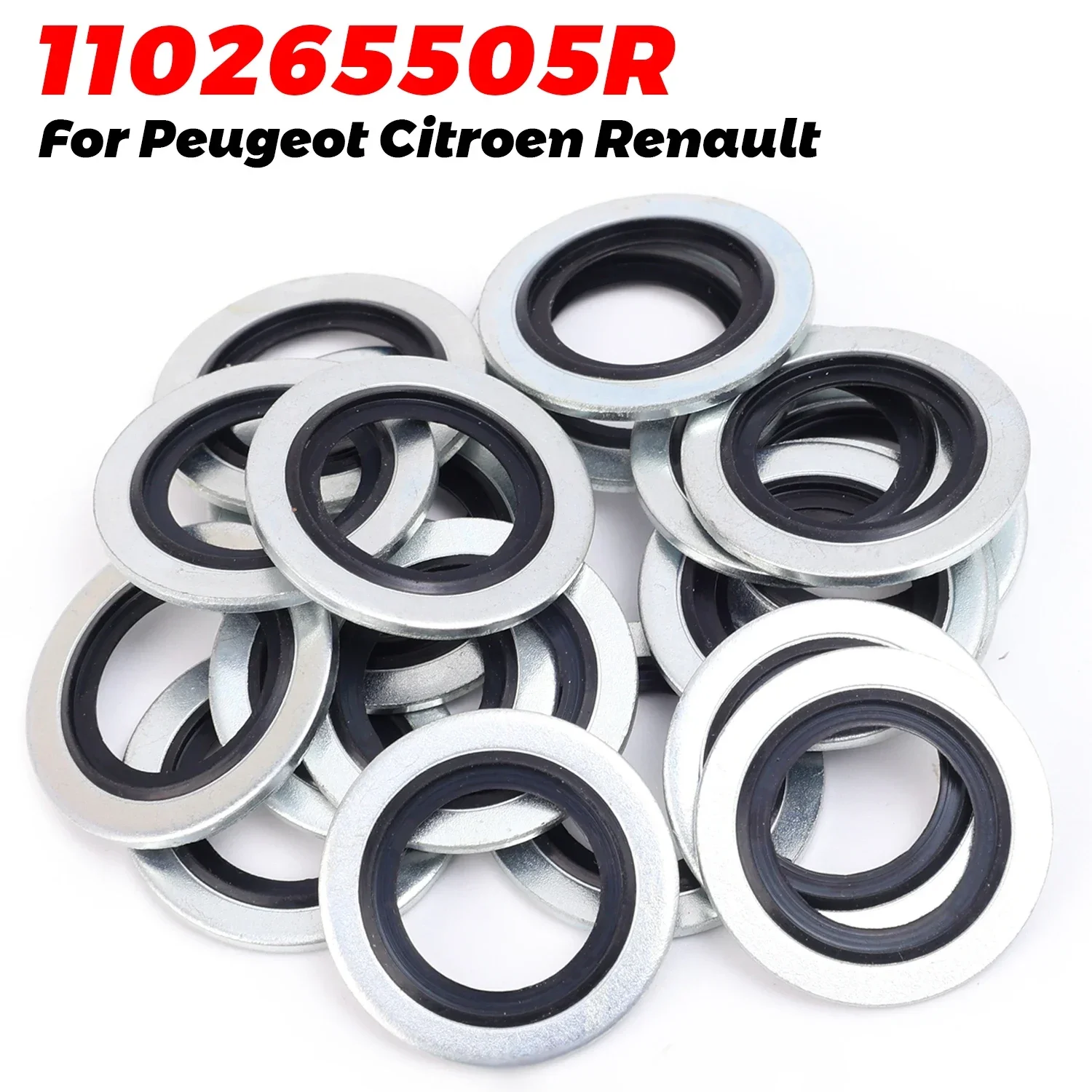 

Автомобильный масляный поддон, сливная пробка из алюминиевого сплава, фторкаучуковое уплотнительное кольцо, прокладка для Renault, уплотнительная шайба, автомобильные аксессуары 110265505R