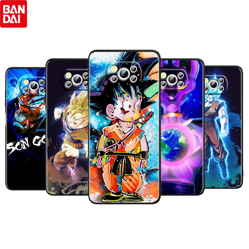 

Dragon Ball Hot Japan Anime For Xiaomi Poco M4 X3 F3 GT NFC M3 C3 M2 F2 F1 X2 Pro Mi Mix3 TPU Black Phone Case Fundas Coque Capa