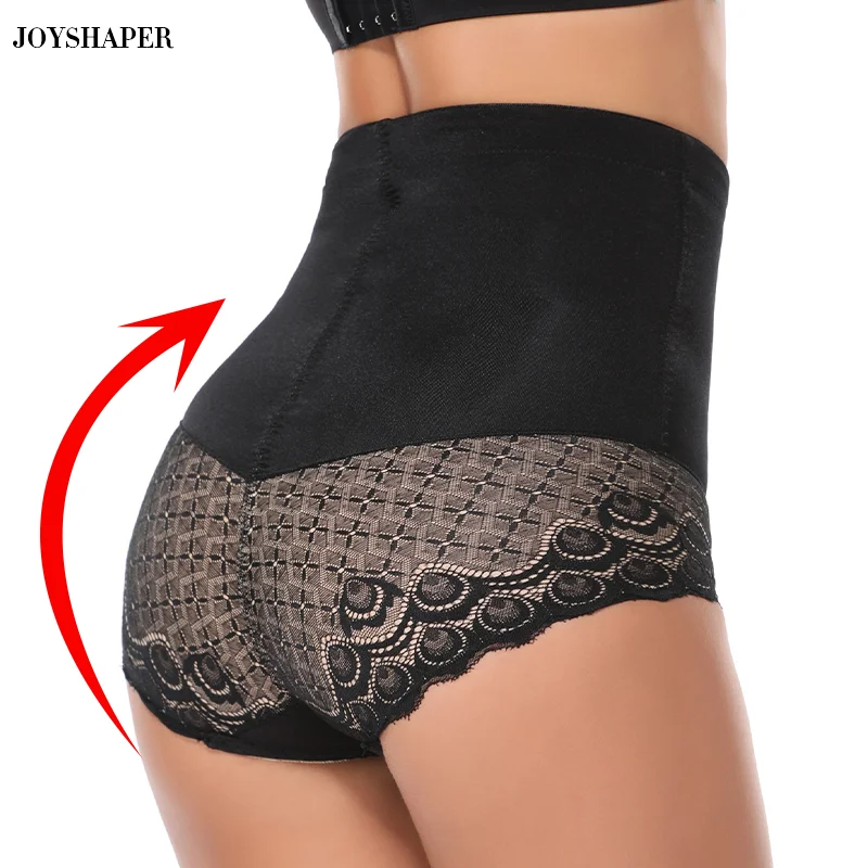 

High Waist Contro Panties For Women Abdomen Slimming Lace Up Lingeries Shapewear JOYSHAPER Sexy Butt Lifter Underwear Shapewear
