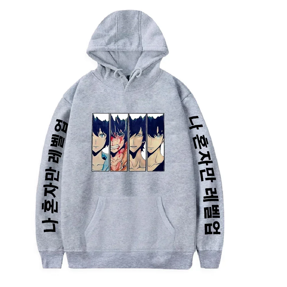 Корейская манга Solo Leveling Sung Jin Woo Толстовка с капюшоном Весенняя мода Мужчины