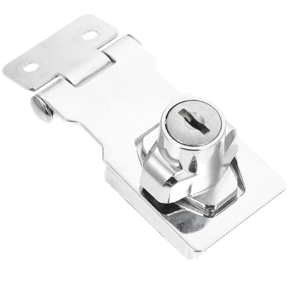 

Padlock Cabinet Display Showcase Hasp Furniture Latch Heavy Duty Stainless Steel Safe